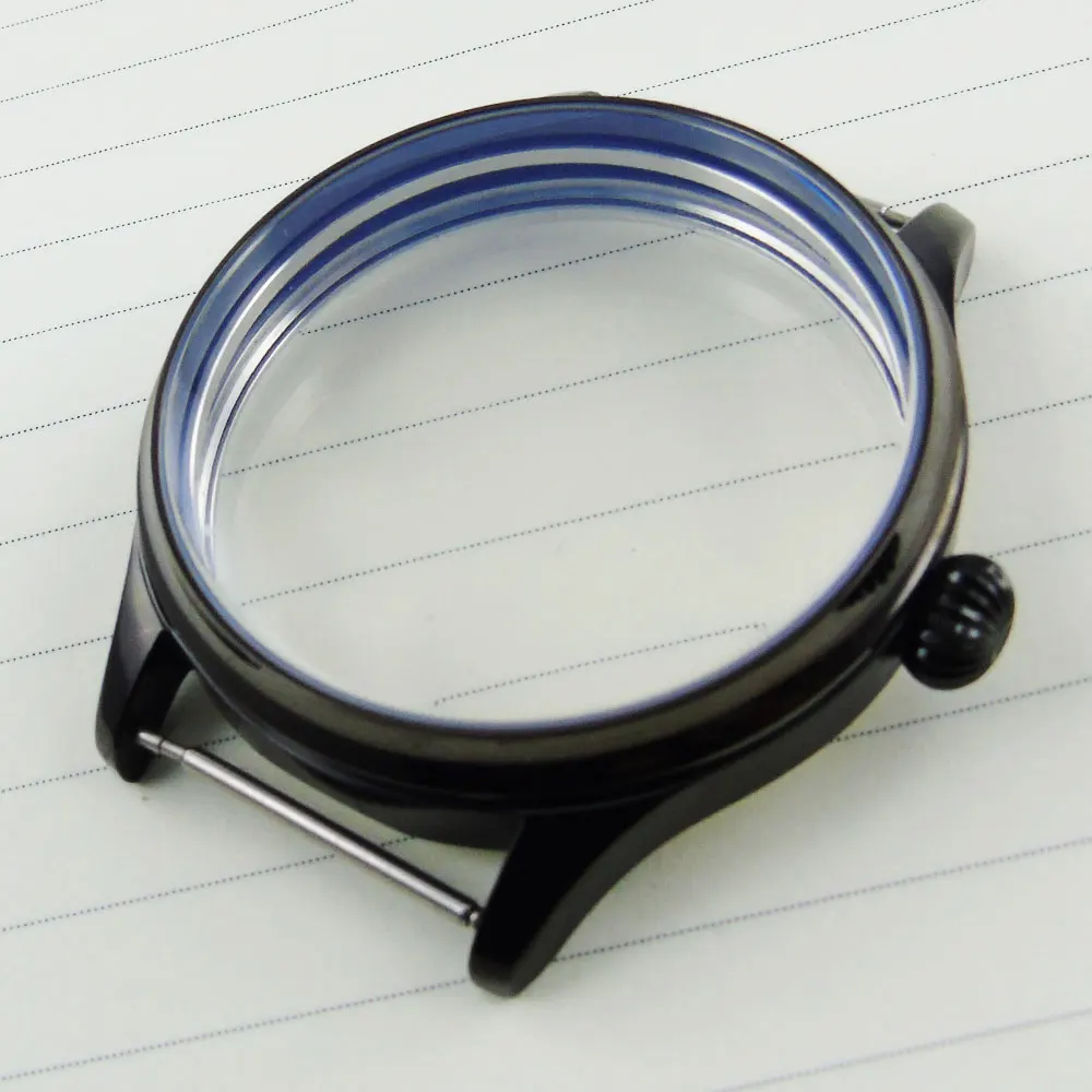 44MM Stainless Steel PVD Coated Watch Case Fit For ETA 6497 6498 Hand Winding Movement 
44MM Stainless Steel PVD Coated Watch Case Fit For ETA 6497 6498 Hand Winding Movement