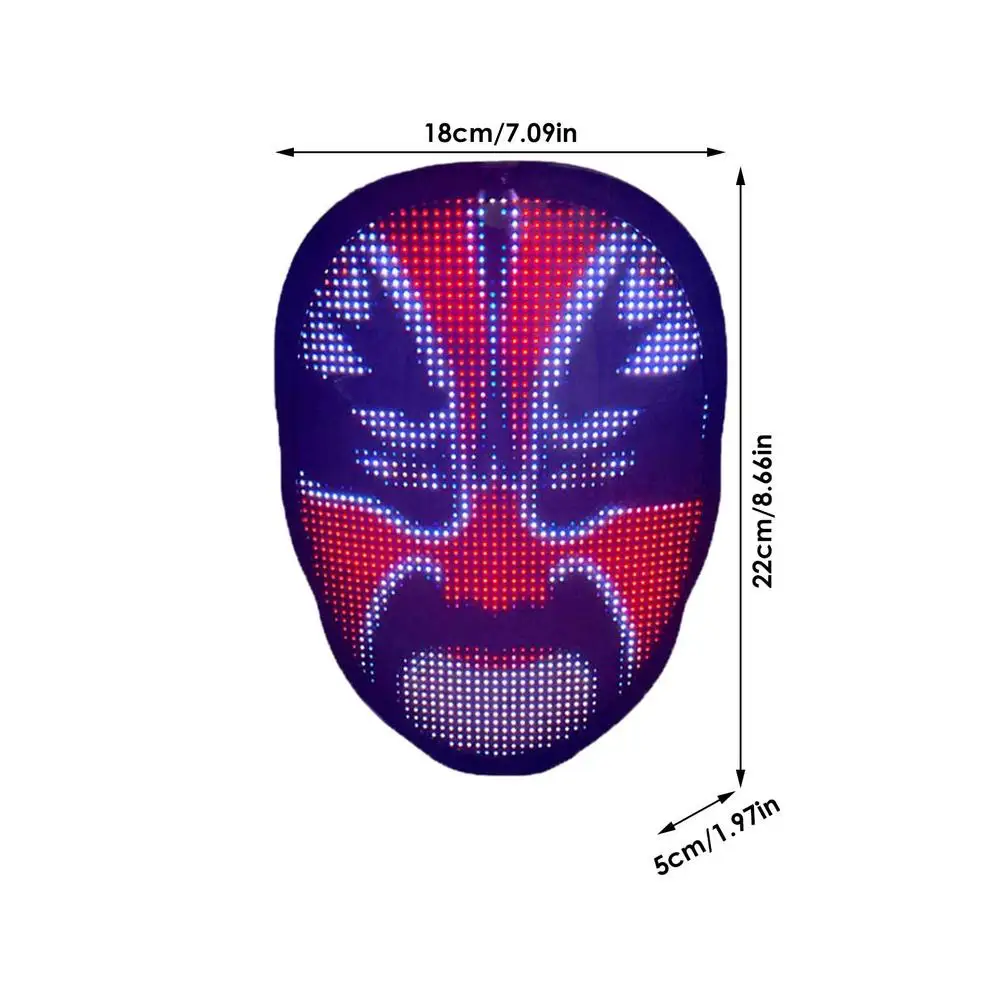 LED Face Mask Glowing Lights Halloween Christmas Cosplay Costume Toy Fancy Dress Party For Cosplay Party
LED Face Mask Glowing Lights Halloween Christmas Cosplay Costume Toy Fancy Dress Party For Cosplay Party