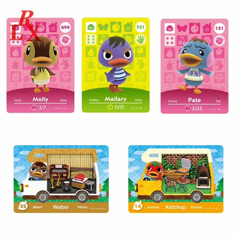 17pcs Ducks Animal Croxxing New Leaf Villagers Cards Molly Pate Quillson Joey NFC Game Cards Ntag215 Tags NS Switch WiiU
17pcs Ducks Animal Croxxing New Leaf Villagers Cards Molly Pate Quillson Joey NFC Game Cards Ntag215 Tags NS Switch WiiU