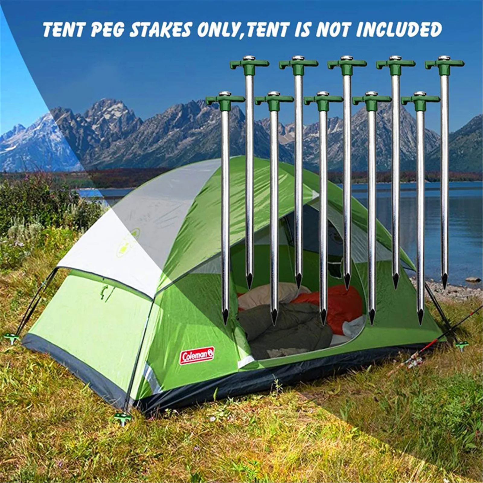 10PCS Galvanized Non-Rust Camping Family Tent Up Tent Stakes Heavy Duty Outdoor Traveling Tent Sand Ground Accessories
10PCS Galvanized Non-Rust Camping Family Tent Up Tent Stakes Heavy Duty Outdoor Traveling Tent Sand Ground Accessories