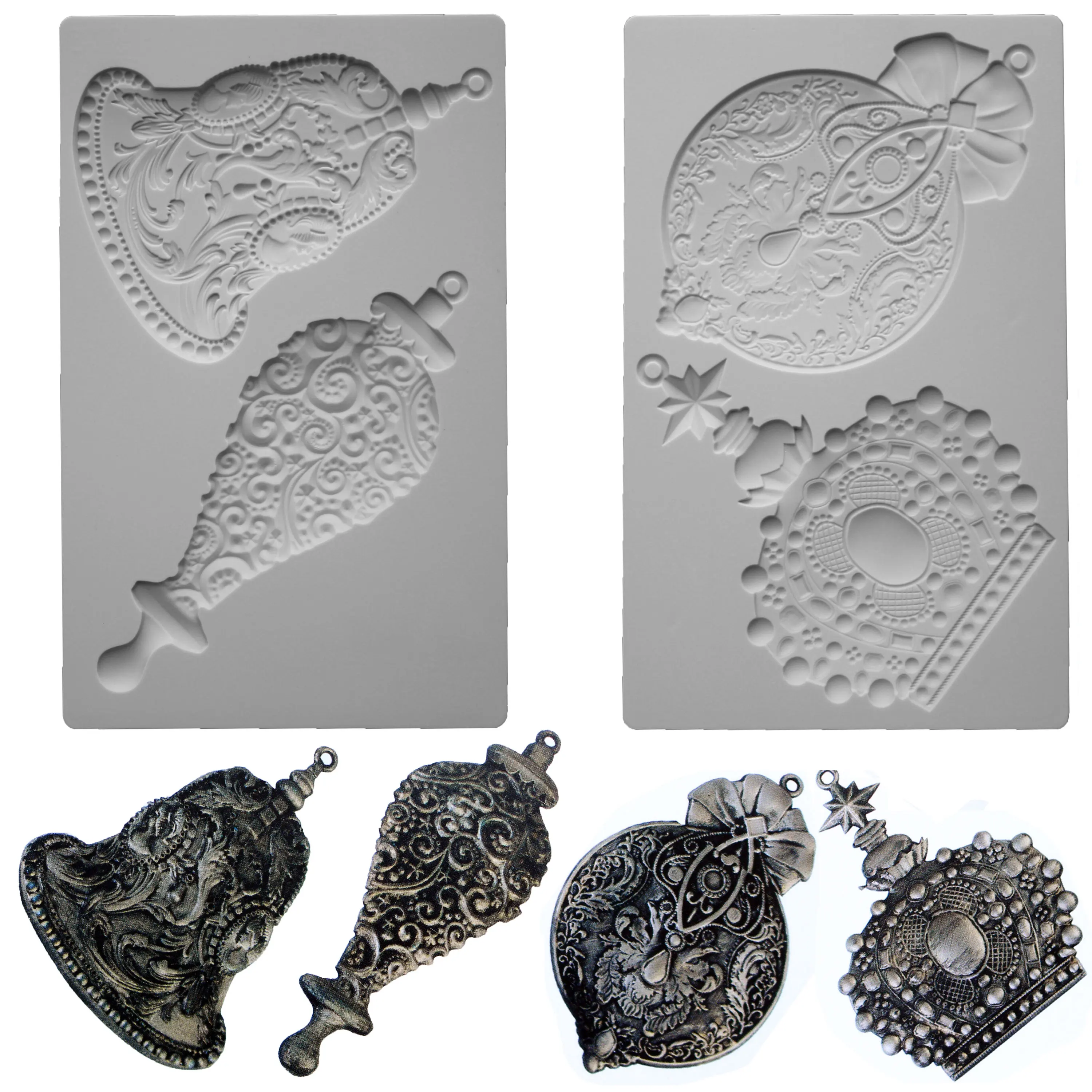 Silver Bells & Pendant Silicone Mold Fondant Mould Cake Decorating Tools Chocolate Gumpaste Molds, Sugarcraft, Kitchen Gadget
Silver Bells & Pendant Silicone Mold Fondant Mould Cake Decorating Tools Chocolate Gumpaste Molds, Sugarcraft, Kitchen Gadget