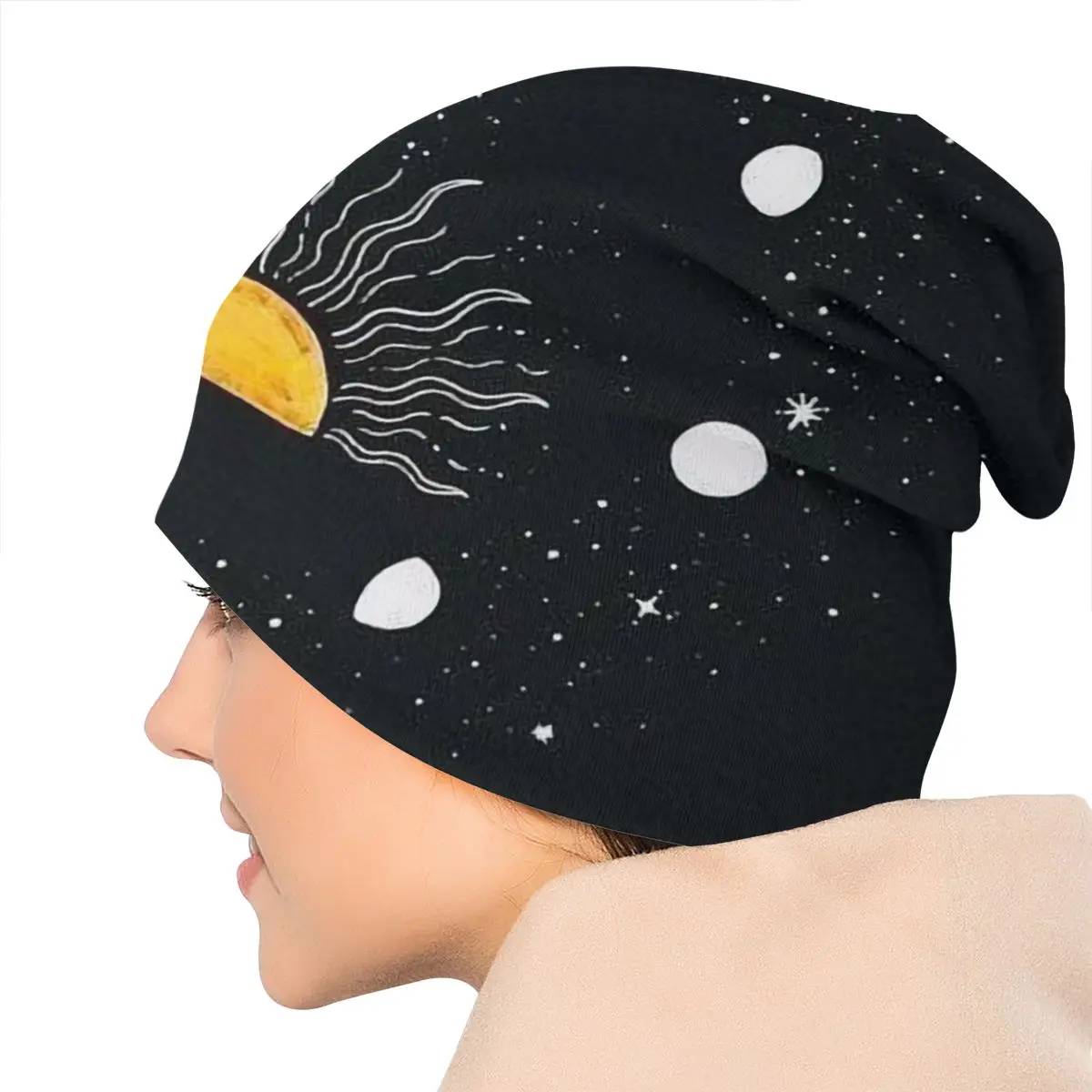 Hearts Magic Sun Moon Autumn Female Warm Beanies Double Used Warm Bonnet Hats 
Hearts Magic Sun Moon Autumn Female Warm Beanies Double Used Warm Bonnet Hats