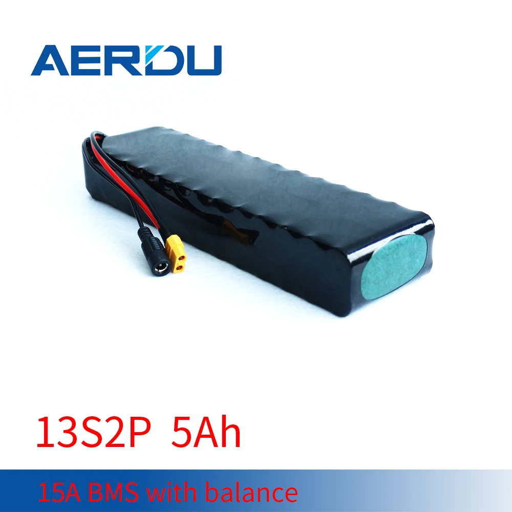 Литий-ионный аккумулятор AERDU 48 В, 5 Ач, 500 Вт, 13S2P 18650, аккумуляторы 2500 мАч для электроскутера, фотоаккумулятор с BMS XT60 DC5521
Литий-ионный аккумулятор AERDU 48 В, 5 Ач, 500 Вт, 13S2P 18650, аккумуляторы 2500 мАч для электроскутера, фотоаккумулятор с BMS XT60 DC5521