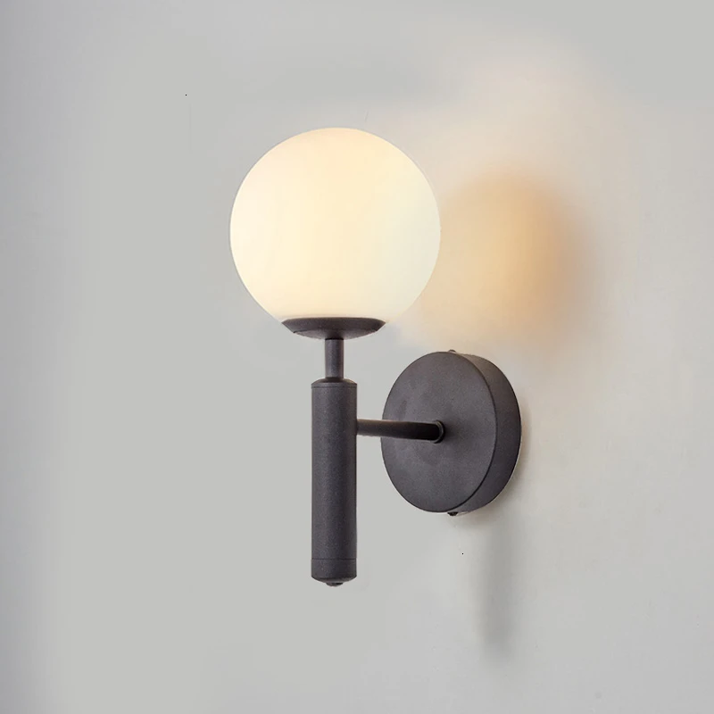 Modern Glass Ball Wall Lamp For Bedroom Home Decoration Bedside Study Read Lights Bronze Black Stairs Lighting AC85-265V
Modern Glass Ball Wall Lamp For Bedroom Home Decoration Bedside Study Read Lights Bronze Black Stairs Lighting AC85-265V