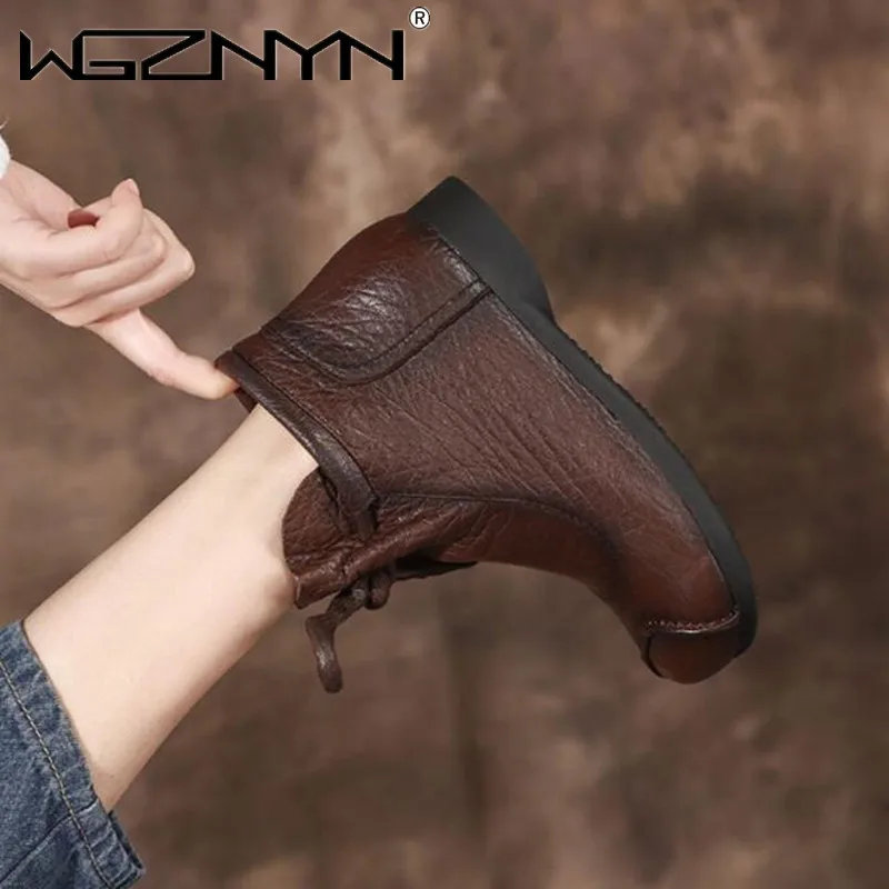 2021 Women's Ankle Boots Lace Up Ladies Flats PU Leather Shoes Waterproof Female Non-slip Fashion Shoes Woman Retro Short Boots
2021 Women's Ankle Boots Lace Up Ladies Flats PU Leather Shoes Waterproof Female Non-slip Fashion Shoes Woman Retro Short Boots