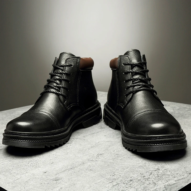 2019 new autumn and winter men's leather boots handmade men's thick warm casual shoes lace fashion winter men's ankle boots
2019 new autumn and winter men's leather boots handmade men's thick warm casual shoes lace fashion winter men's ankle boots