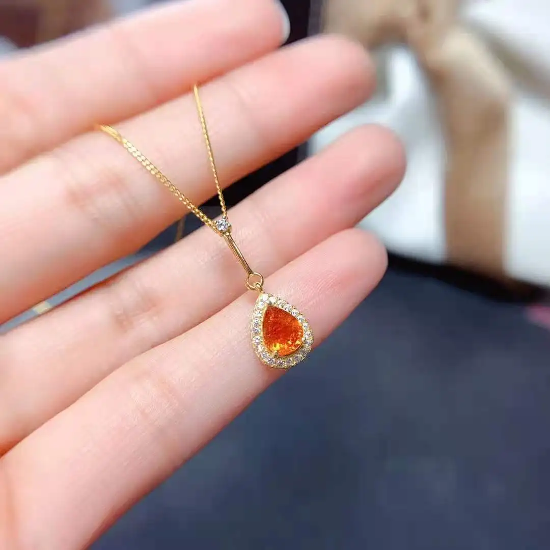 Fine Natural Fanta Garnet S925 Sterling Silver Water Drop Shape Pendant Necklace Fashion Weddings Jewelry Women MeiBaPJFS
Fine Natural Fanta Garnet S925 Sterling Silver Water Drop Shape Pendant Necklace Fashion Weddings Jewelry Women MeiBaPJFS