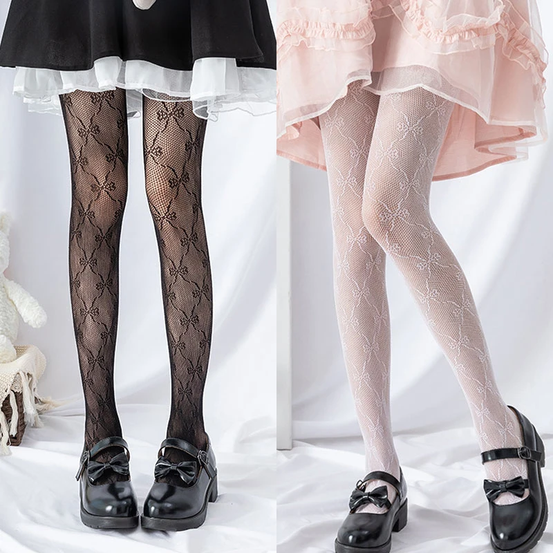Bowknot Net Stockings Japanese Girls Hollow Lace Bottoming Pantyhose Retro Floral Rattan White Stocking Hot Classic Tights
Bowknot Net Stockings Japanese Girls Hollow Lace Bottoming Pantyhose Retro Floral Rattan White Stocking Hot Classic Tights