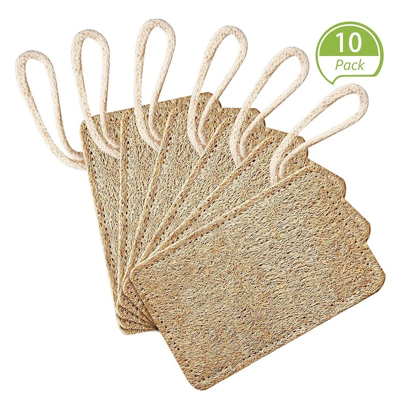 10Pcs Loofah Dish Sponges Dish Washing Cloth Sponge Scrubber Cleaner Natural Kitchen Clean Pads 7X11cm
10Pcs Loofah Dish Sponges Dish Washing Cloth Sponge Scrubber Cleaner Natural Kitchen Clean Pads 7X11cm