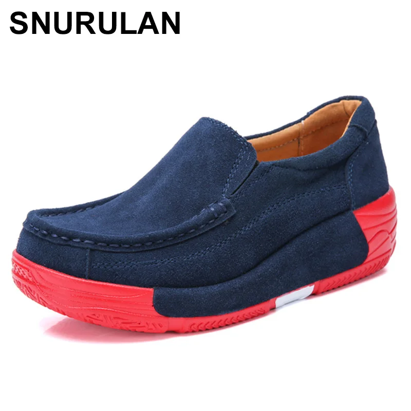 SNURULAN Women Flats Thick Bottom Shoes Cow Suede Autumn Casual Loafers Women Sneakers Slip On Female Footwear Shoes Zapatos
SNURULAN Women Flats Thick Bottom Shoes Cow Suede Autumn Casual Loafers Women Sneakers Slip On Female Footwear Shoes Zapatos