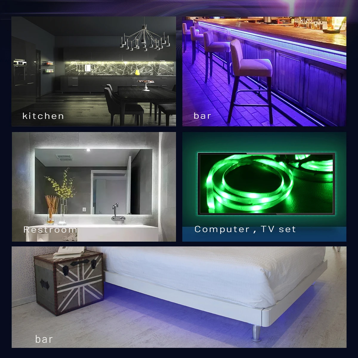 LED Strip Light Flexible Lamp 1M 2M 3M 4M 5M Tape Diode SMD 2835 DC5V Desk Screen TV Background Lighting USB Cable 24Key Control
LED Strip Light Flexible Lamp 1M 2M 3M 4M 5M Tape Diode SMD 2835 DC5V Desk Screen TV Background Lighting USB Cable 24Key Control