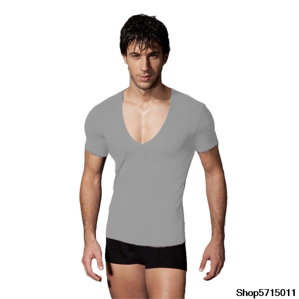 Summer Hot Selling Hot Selling Men Solid Color Slim Fit V-neck T-shirt Customizable LOGO Manufacturers Direct Selling
Summer Hot Selling Hot Selling Men Solid Color Slim Fit V-neck T-shirt Customizable LOGO Manufacturers Direct Selling