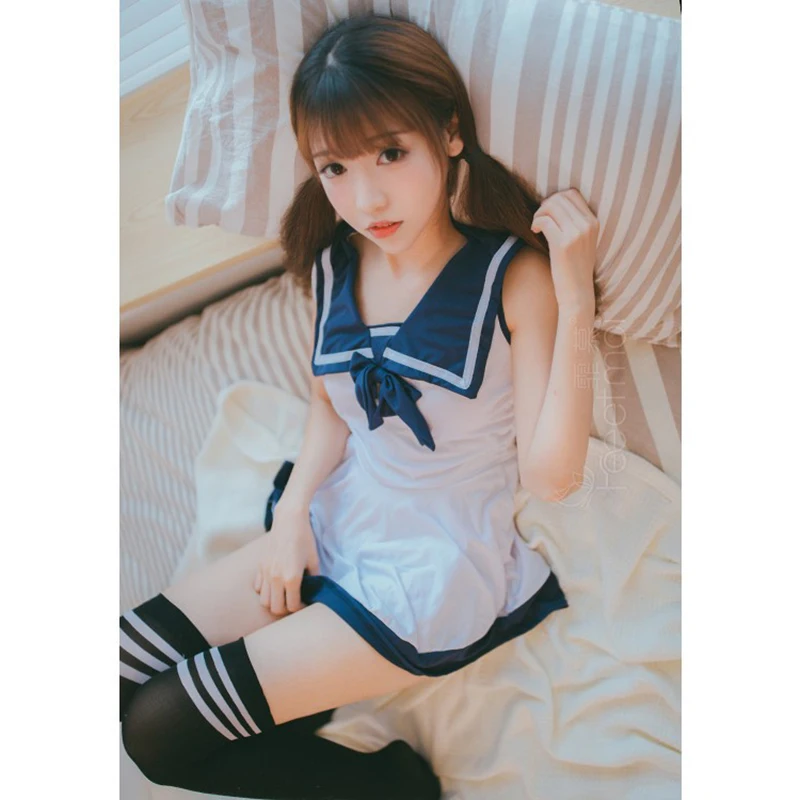 

Sexy Lingerie Sailor Pure JK Uniform Japan/Korean Erotic School Girls Costume Cute Women/Girl Student Miniskirt Outfit