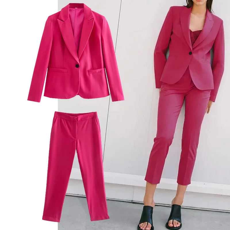 TRAF Za Woman Suit 2021 The New Women 2 piece Slim-fit Commuter Blazer And Casual Pants Chic Lady Women Office Blazer Outfits
TRAF Za Woman Suit 2021 The New Women 2 piece Slim-fit Commuter Blazer And Casual Pants Chic Lady Women Office Blazer Outfits