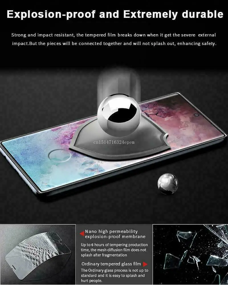 3D Full Cover Tempered Glass for Samsung Galaxy Note 10 Plus Screen Protector for Samsung Note 10 Protective Film
3D Full Cover Tempered Glass for Samsung Galaxy Note 10 Plus Screen Protector for Samsung Note 10 Protective Film