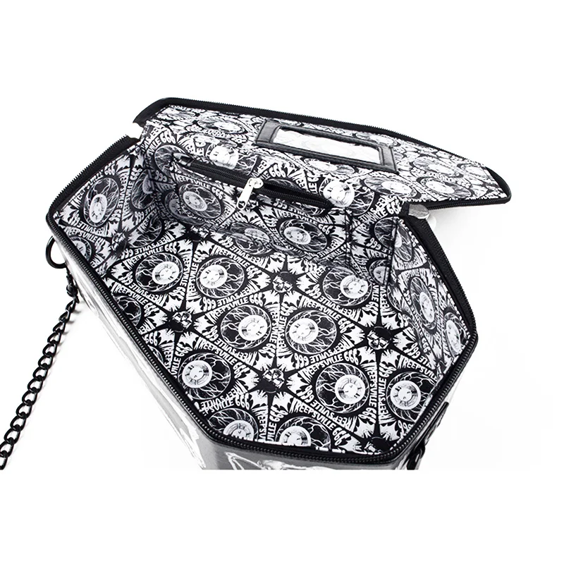 JIEROTYX дизайнерские женские сумки с черепами и летучими мышами через плечо сумка