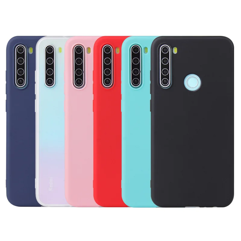 Мягкий Силиконовый ТПУ чехол карамельных цветов для Xiaomi redmi note 8 pro 8A 8T матовый