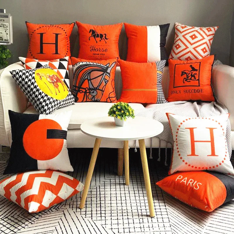 45x45cm Orange Fashion Cushion Cover Geometric Pillowcase for Living Room Sofa Bedroom Throw Pillow Case Home Decoration Decor
45x45cm Orange Fashion Cushion Cover Geometric Pillowcase for Living Room Sofa Bedroom Throw Pillow Case Home Decoration Decor