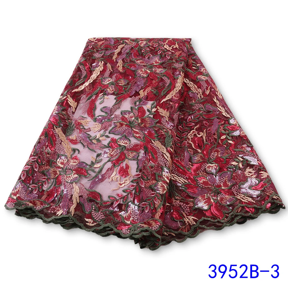 XIYA African Sequins Lace Fabric 2021 High Quality Lace Nigerian Lace Fabrics Dubai French Lace Material Sewing 3952B
XIYA African Sequins Lace Fabric 2021 High Quality Lace Nigerian Lace Fabrics Dubai French Lace Material Sewing 3952B