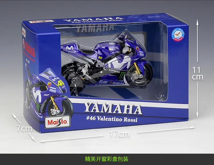 Модель мотоцикла Maisto 1:18 2018 YAMAHA GP 46 из сплава коллекция игрушек мини-подарок на