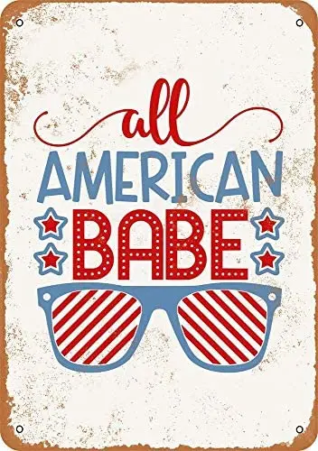 All American Babe Vintage Metal Sign
All American Babe Vintage Metal Sign