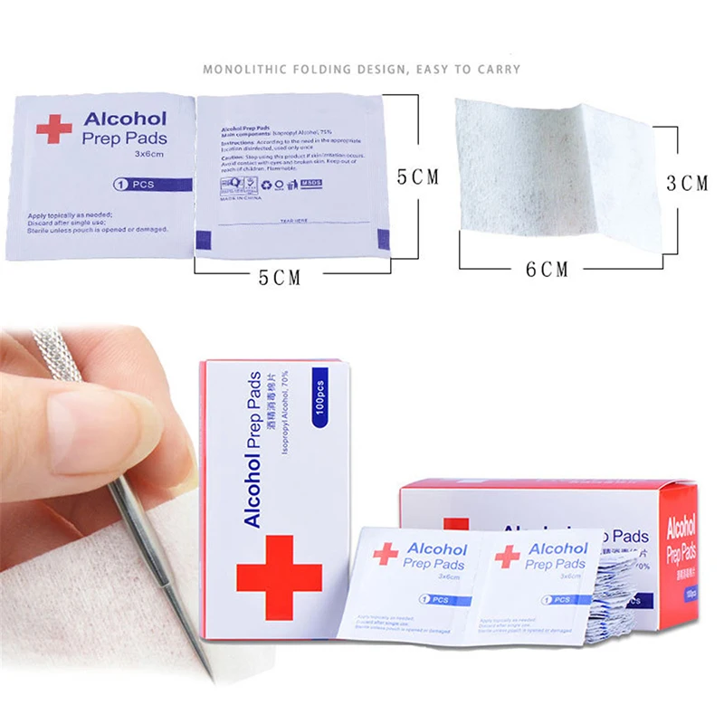 100pcs/lot Alcohol Disinfect Cotton Pads Swap Pads Wet Wipes For Antiseptic Skin Cleaning Care Utensil Acne needle disinfection
100pcs/lot Alcohol Disinfect Cotton Pads Swap Pads Wet Wipes For Antiseptic Skin Cleaning Care Utensil Acne needle disinfection