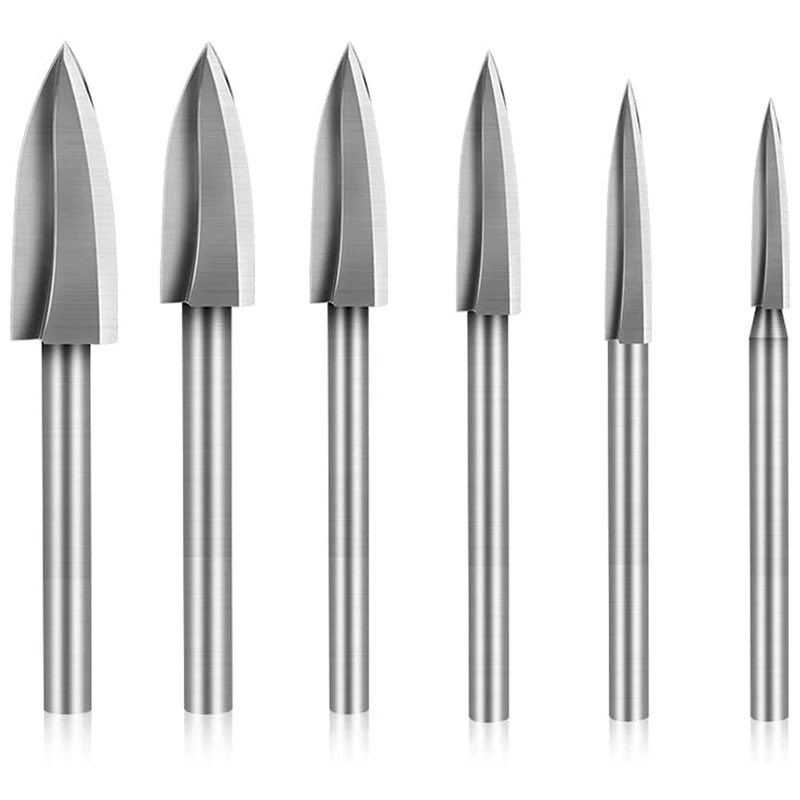 6PCS Wood Carving Tools Wood Carving and Engraving Drill Accessories Bit Milling Cutter Carving Root Rotary Tools
6PCS Wood Carving Tools Wood Carving and Engraving Drill Accessories Bit Milling Cutter Carving Root Rotary Tools