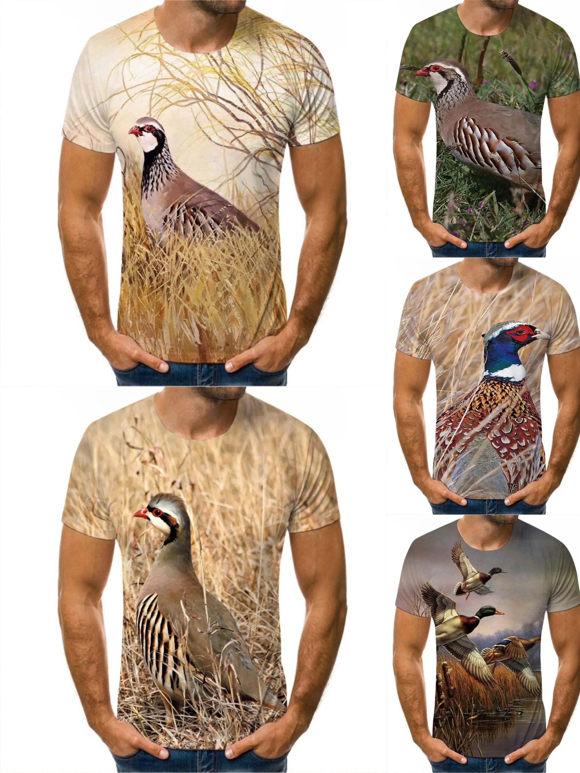 2021 Hunting Partridge Bird 3D Print Harajuku T-Shirt Summer Fashion Casual Men's tshirt Chukar Short sleeve Streetwear Unisex
2021 Hunting Partridge Bird 3D Print Harajuku T-Shirt Summer Fashion Casual Men's tshirt Chukar Short sleeve Streetwear Unisex