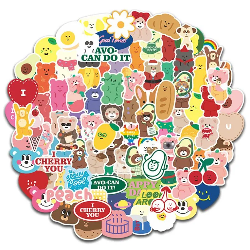 10/30/50PCS Cartoon Stationery Cute Bear Waterproof Laptop Suitcase Fresh Color Mobile Phone Decoration Stickers Wholesale
10/30/50PCS Cartoon Stationery Cute Bear Waterproof Laptop Suitcase Fresh Color Mobile Phone Decoration Stickers Wholesale