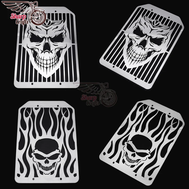 Motorcycle Accessories Steel Flame Skull Radiator Grill Cover Protector Water Tank Cooler Cap For KAWASAKI VULCAN VN1500 VN1700
Motorcycle Accessories Steel Flame Skull Radiator Grill Cover Protector Water Tank Cooler Cap For KAWASAKI VULCAN VN1500 VN1700