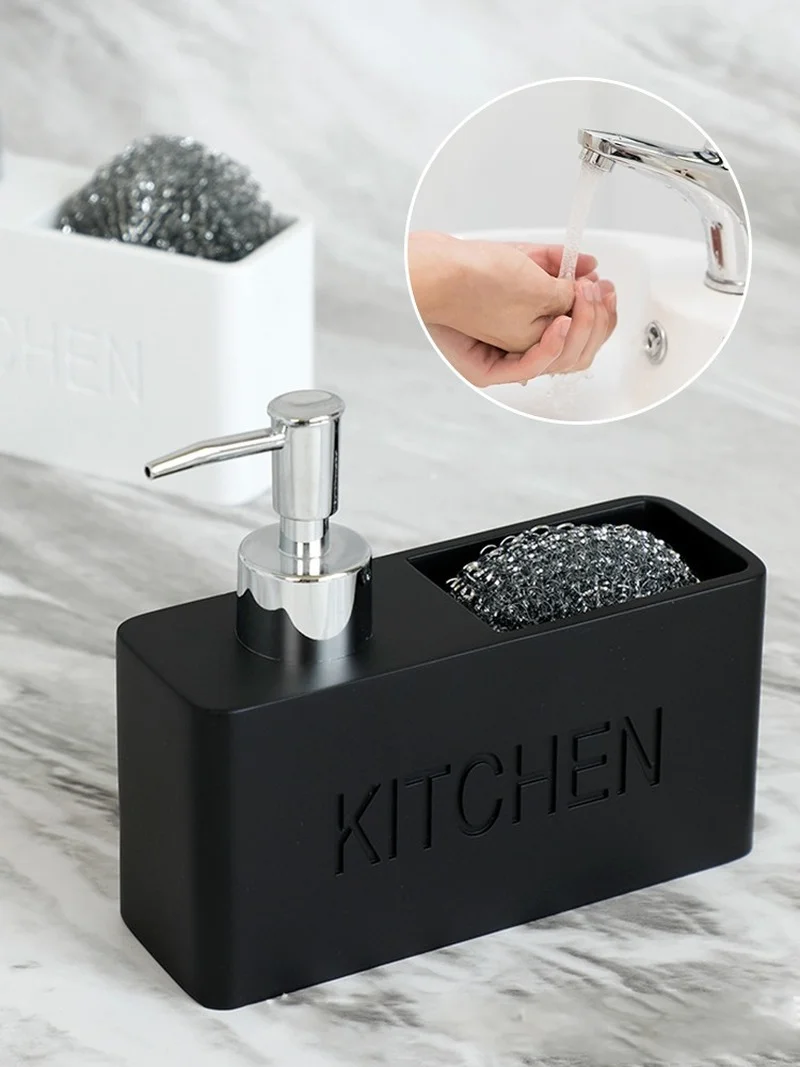 Hand Sanitizer Dispenser Kitchen Accessories Sink Countertop Liquid With Storage Compartment Pump Bottle Box Can Hold Scrubber
Hand Sanitizer Dispenser Kitchen Accessories Sink Countertop Liquid With Storage Compartment Pump Bottle Box Can Hold Scrubber
