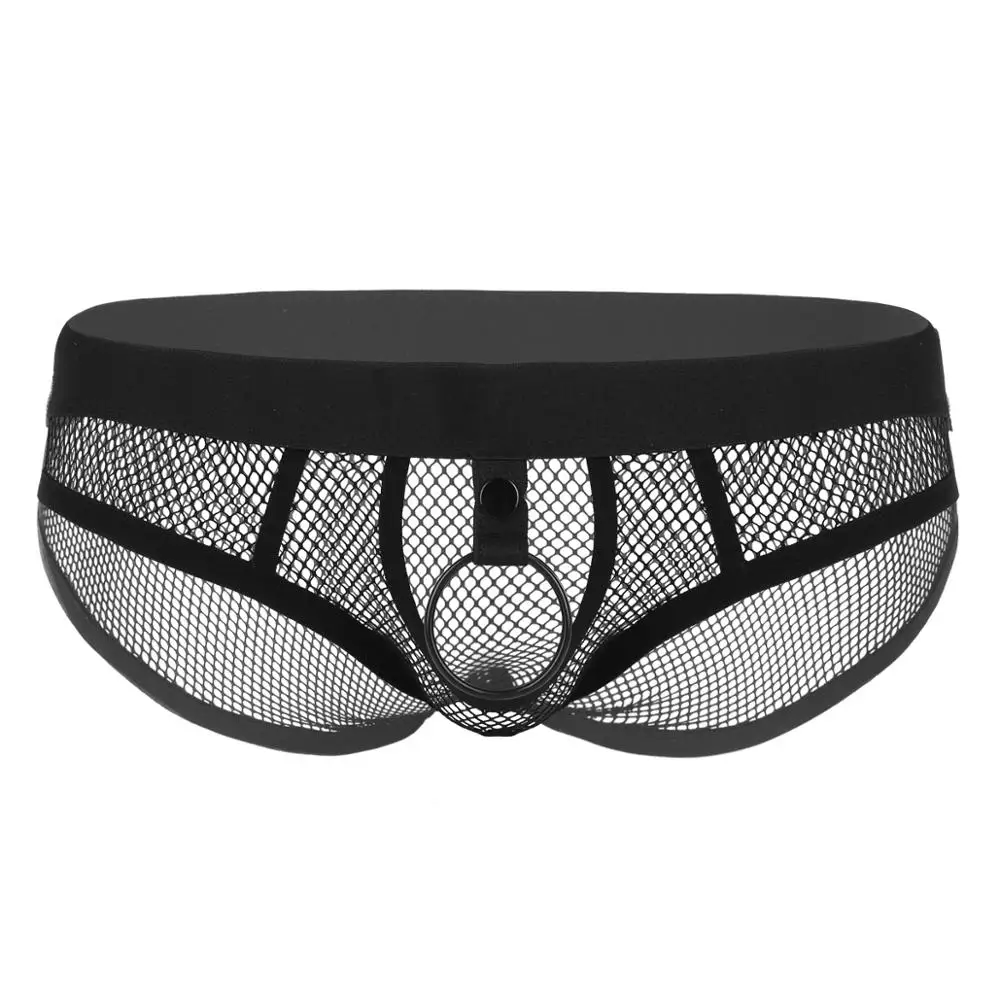 Men Fishnet Briefs Underwear Sissy Breathable Panties Transparent Lingerie Low Rise Elastic Seamless Open Bulge Pouch O-ring
Men Fishnet Briefs Underwear Sissy Breathable Panties Transparent Lingerie Low Rise Elastic Seamless Open Bulge Pouch O-ring