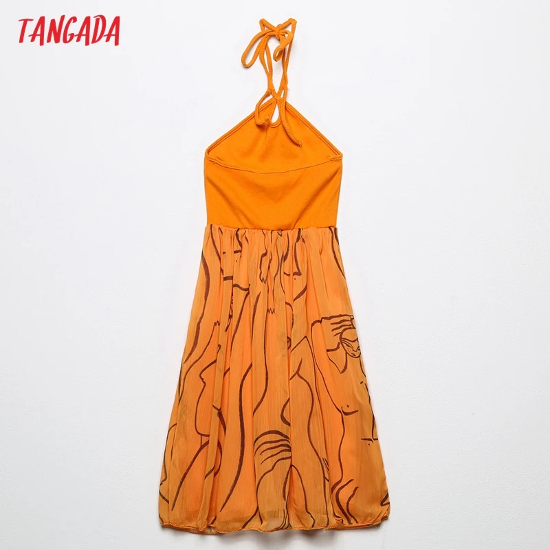 Tangada Fashion Patchwork Print Halter Dresses for Women 2021 Back Bow Female Casual Dress 6H133
Tangada Fashion Patchwork Print Halter Dresses for Women 2021 Back Bow Female Casual Dress 6H133