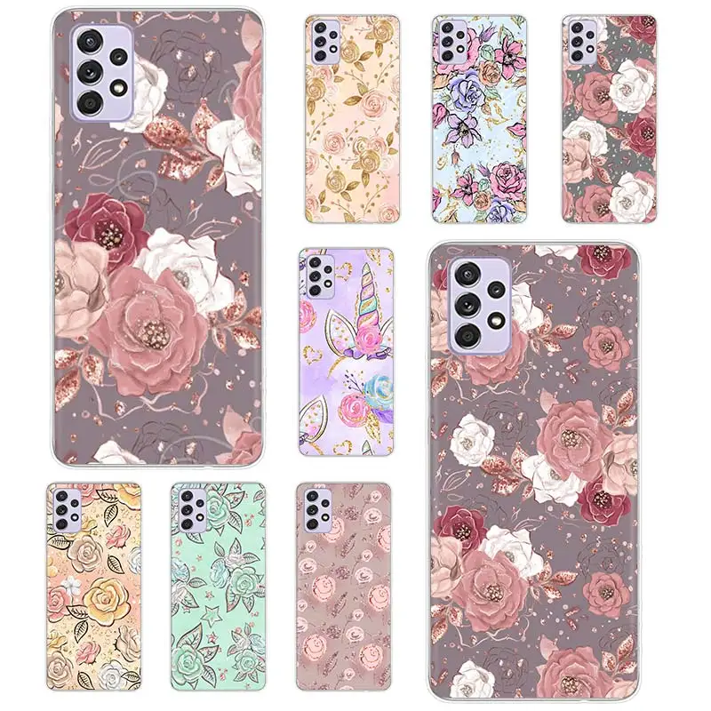Pink Gold Glitter Flowers Phone Case Funda For Samsung Galaxy A51 A71 A02S A91 A81 A50 A70 A30 A40 A10S A20E A90 A80 Cover Coque 
Pink Gold Glitter Flowers Phone Case Funda For Samsung Galaxy A51 A71 A02S A91 A81 A50 A70 A30 A40 A10S A20E A90 A80 Cover Coque