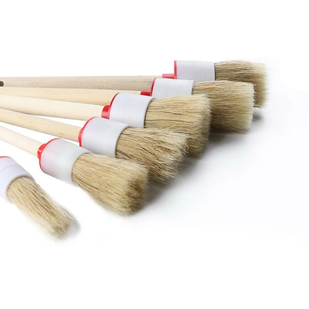 5PCS Soft Boar Hair Bristle Auto Detailing Brush Set For Car Cleaning Wheels Car Accessories High Quality Window Car Wash Brush
5PCS Soft Boar Hair Bristle Auto Detailing Brush Set For Car Cleaning Wheels Car Accessories High Quality Window Car Wash Brush