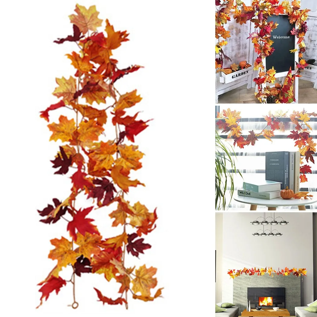 1× Maple Leaf Garland 68.8inch Artificial Autumn Fall Maple Leaves Garland Hanging Plant Home Party Decors
1× Maple Leaf Garland 68.8inch Artificial Autumn Fall Maple Leaves Garland Hanging Plant Home Party Decors
