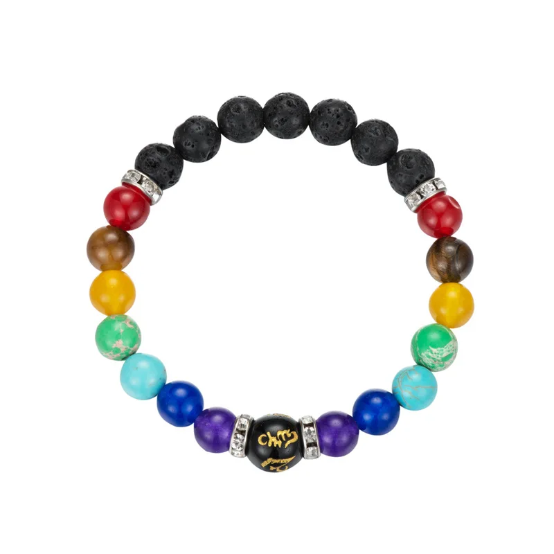 Ethnic style volcanic stone bracelet colorful chakra frosted stone bracelet handmade beaded prayer beads men and women bracelets
Ethnic style volcanic stone bracelet colorful chakra frosted stone bracelet handmade beaded prayer beads men and women bracelets