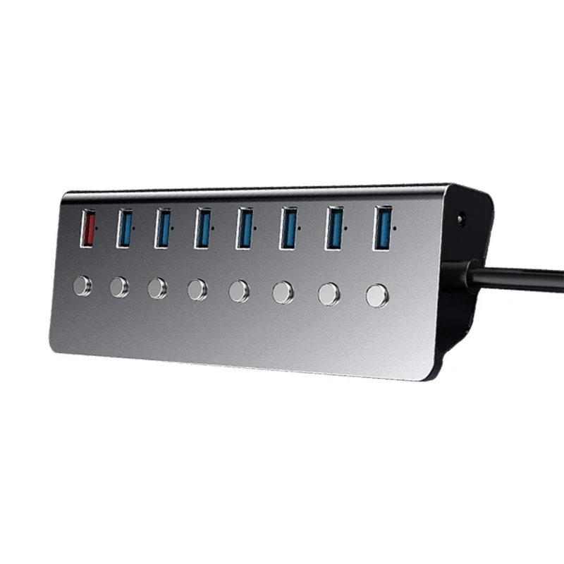 USB Hub 3.0, 7-Port USB Data Hub Splitter with 1 Charging Port and Individual On/Off Switches for Windows, Mac, Linux
USB Hub 3.0, 7-Port USB Data Hub Splitter with 1 Charging Port and Individual On/Off Switches for Windows, Mac, Linux
