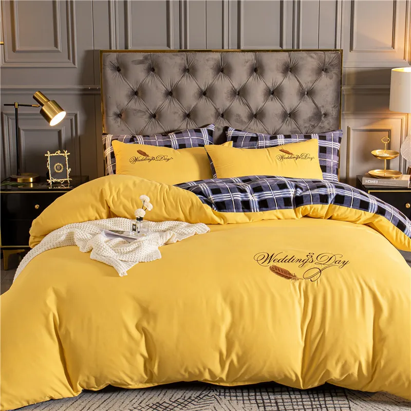 Thick Warm Smooth Bedding Set Winter Solid Color Soft Washable Romantic Bedding Colcha De Cama Casal Mariage Decoration EC50CT
Thick Warm Smooth Bedding Set Winter Solid Color Soft Washable Romantic Bedding Colcha De Cama Casal Mariage Decoration EC50CT