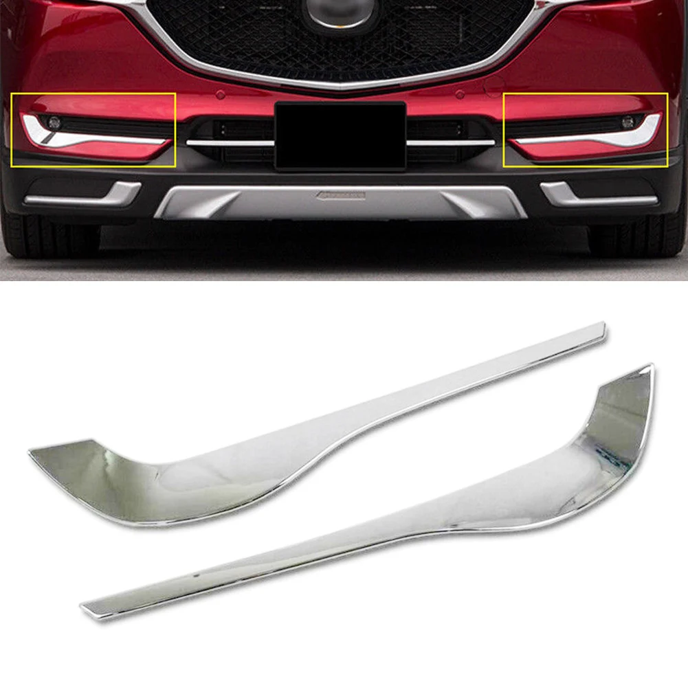 2pcs Chrome Car Front Fog Light Lamp Eyebrow Eyelid Cover Strip Trim Foglamp Decoration For Mazda CX-5 2017 2018 2019 2020
2pcs Chrome Car Front Fog Light Lamp Eyebrow Eyelid Cover Strip Trim Foglamp Decoration For Mazda CX-5 2017 2018 2019 2020