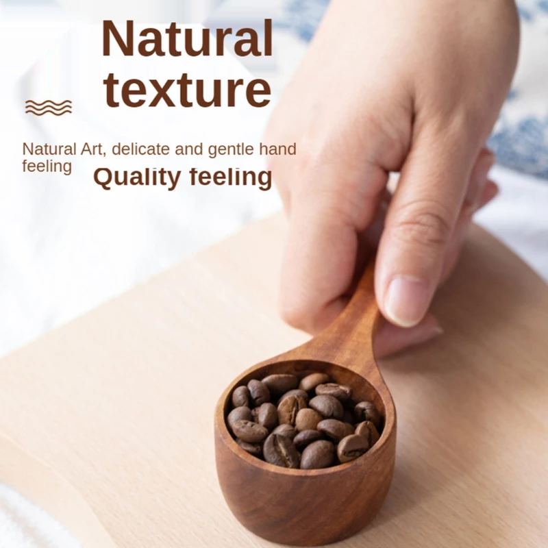 F63A Round Coffee Scoop Wooden Measuring Spoon Measure Tea Scoops Water Ladle for Coffee Beans Ground Beans Tea Coffee Portable
F63A Round Coffee Scoop Wooden Measuring Spoon Measure Tea Scoops Water Ladle for Coffee Beans Ground Beans Tea Coffee Portable