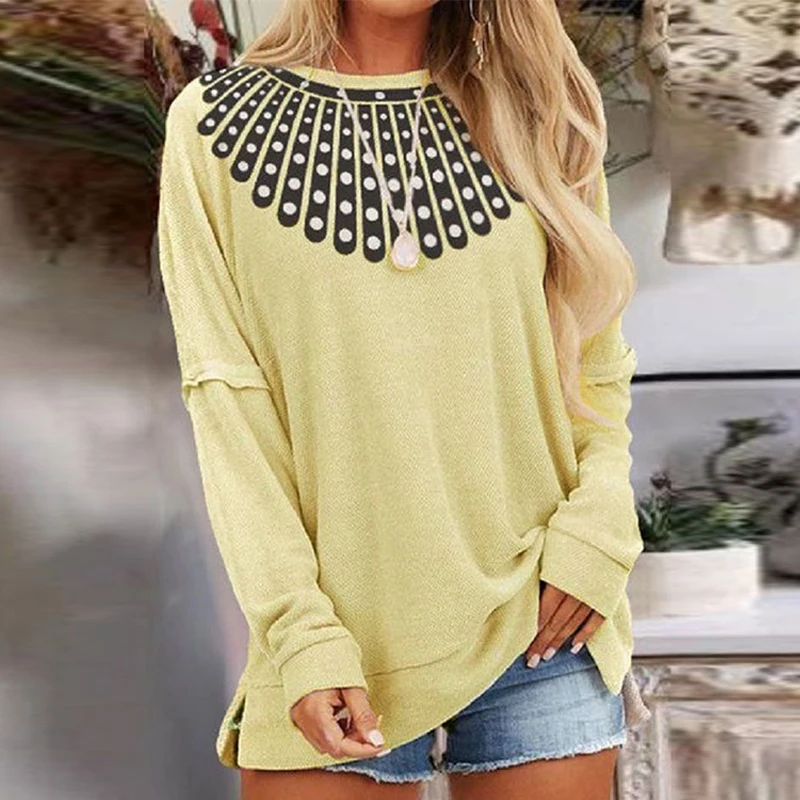 Autumn Winter Casual O Neck Women Tee Shirt Vintage Print Long Sleeves Pullover Tops 2020 Elegant Warm Female Plus Size T Shirts
Autumn Winter Casual O Neck Women Tee Shirt Vintage Print Long Sleeves Pullover Tops 2020 Elegant Warm Female Plus Size T Shirts