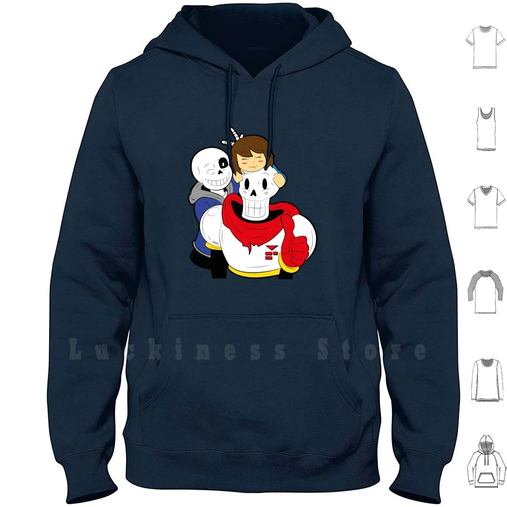 Undertale Sans И толстовка с Папирусом длинным рукавом кости атаки Brother Bits милые крутые