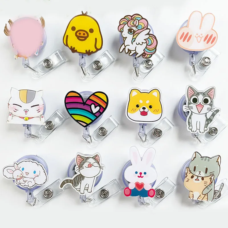 Милый акриловый бейдж с изображением животных из корга и утки, бейдж с катушкой для медсестер, врачей, студентов, для выставки удостоверений, бейдж, канцелярские принадлежности 
Милый акриловый бейдж с изображением животных из корга и утки, бейдж с катушкой для медсестер, врачей, студентов, для выставки удостоверений, бейдж, канцелярские принадлежности