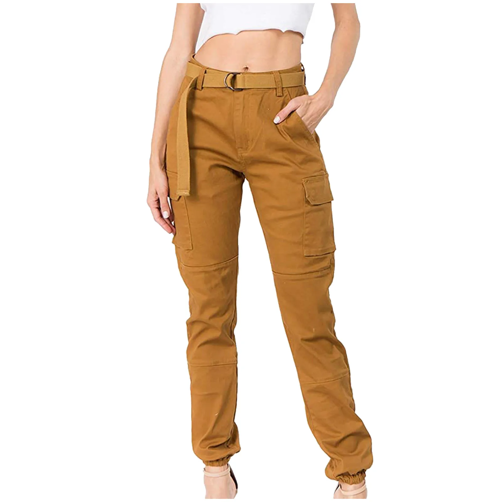 Women's Casual Trousers 2020 Autumn Winter High Waist Slim Fit Jogger Cargo Camouflage matching Pants for With Matching Belt
Women's Casual Trousers 2020 Autumn Winter High Waist Slim Fit Jogger Cargo Camouflage matching Pants for With Matching Belt