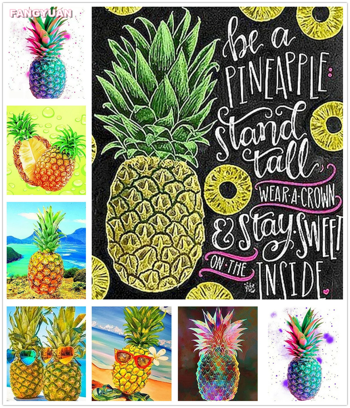 5D Diy Diamond Painting Fruit Pineapple Full Square Round Drill Embroidery Picture Handcraft Art Kits Picture Home Decoration
5D Diy Diamond Painting Fruit Pineapple Full Square Round Drill Embroidery Picture Handcraft Art Kits Picture Home Decoration
