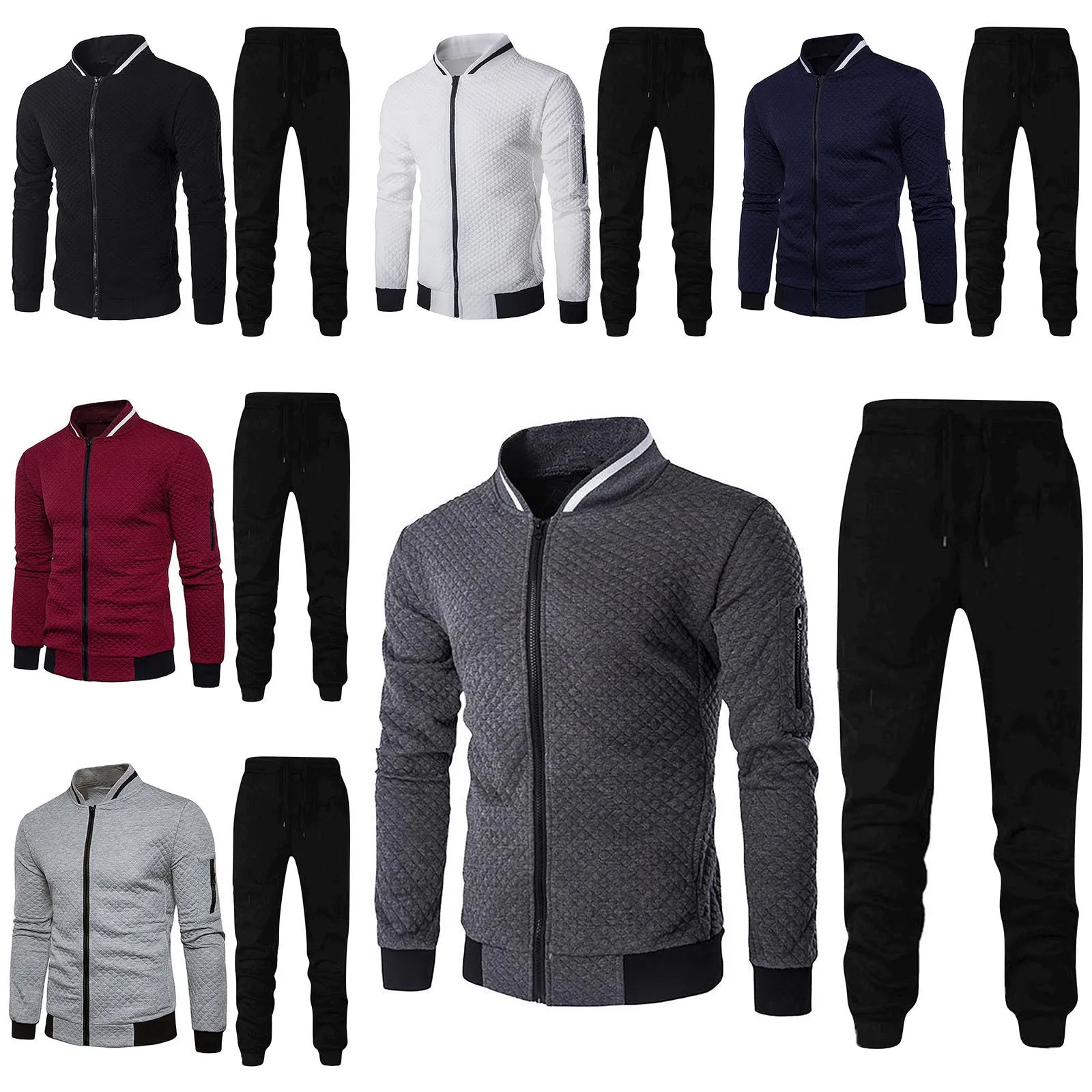 Мужской модный спортивный костюм с длинным рукавом на молнии, повседневный 2021, мужской комплект из 2 предметов, костюм для бега, Мужской осен...
Мужской модный спортивный костюм с длинным рукавом на молнии, повседневный 2021, мужской комплект из 2 предметов, костюм для бега, Мужской осен...