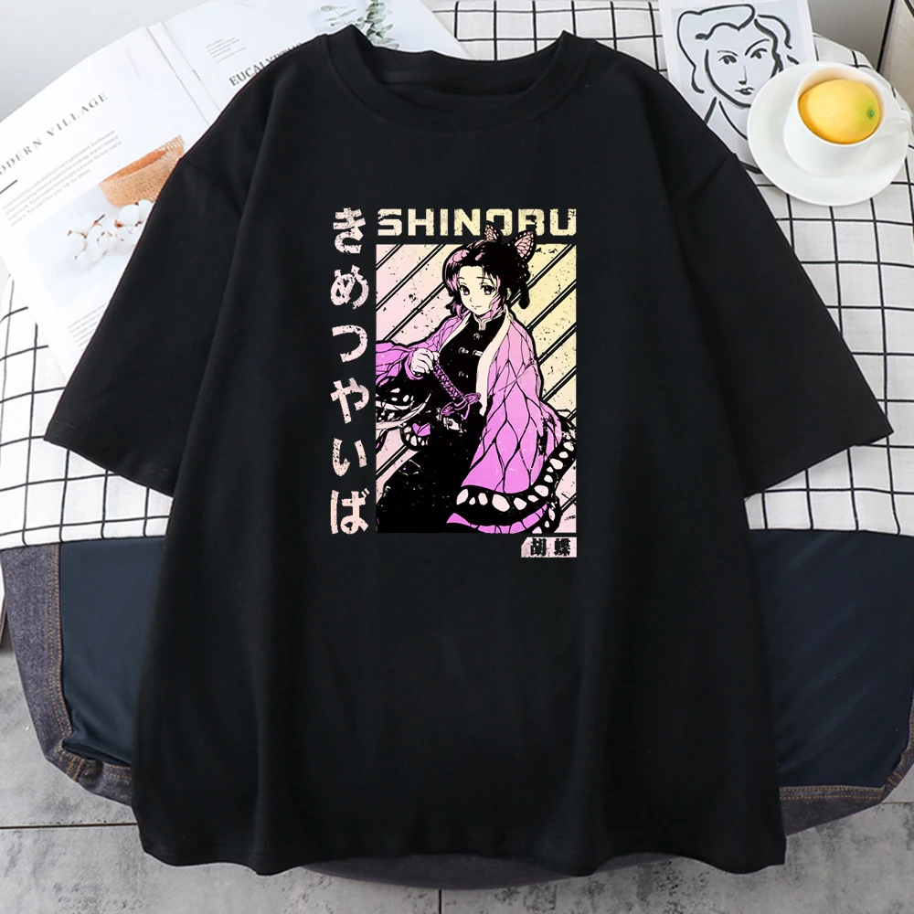 Demon Slayer Anime Print T Shirts Women Oversized Top Summer Short Sleeve O Neck Top Female Loose Casual Streetwear Tee Shirt
Demon Slayer Anime Print T Shirts Women Oversized Top Summer Short Sleeve O Neck Top Female Loose Casual Streetwear Tee Shirt