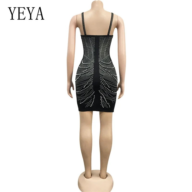 YEYA Sexy Glitter Rhinestones Mesh Dress Women Club Wear Party Outfit Backless Spaghetti Strap Beaded Bodycon Mini Dresses
YEYA Sexy Glitter Rhinestones Mesh Dress Women Club Wear Party Outfit Backless Spaghetti Strap Beaded Bodycon Mini Dresses