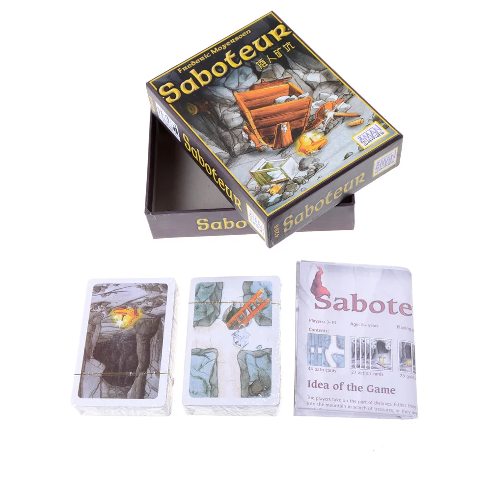 Funny Family Gag Board Game Toys Saboteur Version Jeu De Base+Extension Board Game With English Instructions For Kids funny toys
Funny Family Gag Board Game Toys Saboteur Version Jeu De Base+Extension Board Game With English Instructions For Kids funny toys